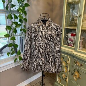 Chic Zebra Print Blouse
